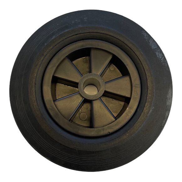 VALERYD Stödhjulshjul 200x50 mm, med plastfälg. Fullgummihjul