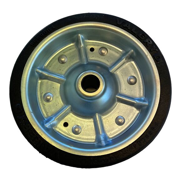 VALERYD Stödhjulshjul 200x50 mm, med stålfälg Fullgummihjul