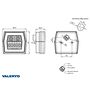 VALERYD LED Baklampa Hö/Vä L99,5xB93xH39,5 12-24V Bajonettanslutning (2-pack)