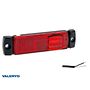 VALERYD LED Positionsljus Valeryd 130x32x13 röd 12-30V med reflex inkl. 450 mm kabel