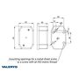 VALERYD LED Positionsljus Valeryd 65x42x30 röd 12-30V inkl. 450mm kabel