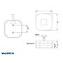 VALERYD LED Positionsljus Valeryd 62x62x27 vit med reflex 12-30V inkl. 450mm kabel