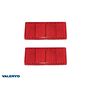 VALERYD Rektangulär reflex 69*31,5 röd självhäftande (2-pack)