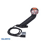 VALERYD Breddmarkeringslykta Aspöck Superpoint II 168x170mm Hö röd/vit/gul 24V med P&R 1,25m kabel
