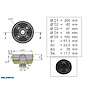 VALERYD Bromstrumma 200x50 4x100 AL-KO inkl. mm-lager
