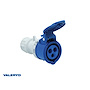 VALERYD CEE adapter 3-polig CEE hona-Schuko hane L= 0,35 m 250V/16A IP44
