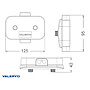 VALERYD Kopplingsdosa 10-polig. 125x95x41mm