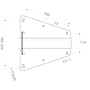 VALERYD Kulkoppling 750 Kg Knott KZE 7,5 V-drag med platta