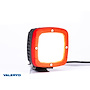 VALERYD LED Arbetslampa svart hölje 4100Lm 100x100x74, skruvfäste 150mm kabel