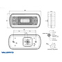 VALERYD LED Baklampa Hö/Vä 220x100x50,5 reflex, skylt- och dimljus bajonett 5-pol