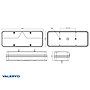 VALERYD LED Baklampa Kingpoint Vä 400x153x88mm 12-36V 6-funktionella med Skyltlykta. 2m