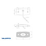 VALERYD LED Positionsljus med reflex vit Ajba 12/24 V 103x45x30 mm 0,5 m kabel