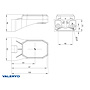 VALERYD LED Positionsljus Valeryd 100x63x46mm vit
