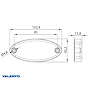 VALERYD LED Positionsljus Valeryd 102,4x45,2x15,8mm 12-36V röd  50cm kabel inkl. QS075 k