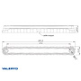 VALERYD LED Positionsljus Valeryd 241,5x27,5x22,8mm vit 12-30V inkl. 150mm kabel
