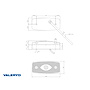 VALERYD LED Positionsljus vit med reflex Ajba 12/24V 103x45x30 mm 0,3 m kabel