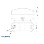 VALERYD LED Sidomarkeringsljus Valeryd 65x28x18mm gul 12–36V, inkl. 150mm Kabel