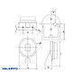 VALERYD LED Sidomarkeringsljus Valeryd Ø85x111x32mm Gul 12-30V inkl. Kabel