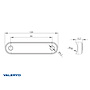 VALERYD LED Sidomarkeringsljus Valeryd Arctic Night 120,4x15,7mm Gul 12-36V inkl. 150mm 