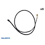 VALERYD Smartkabel 50cm med kabelskor 6-pack