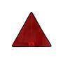 VALERYD Triangelreflex 156x136 röd självhäftande