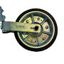 VALERYD Stödhjul 48 mm, rund med stålfälg. Fullgummihjul 200x50 mm. Belastning 150 Kg