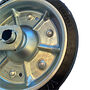 VALERYD Stödhjul o48mm med stålfälg. Fullgummihjul 200x50mm. Belastning 300kg